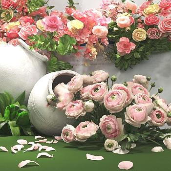 现代花艺美陈 合影打卡点